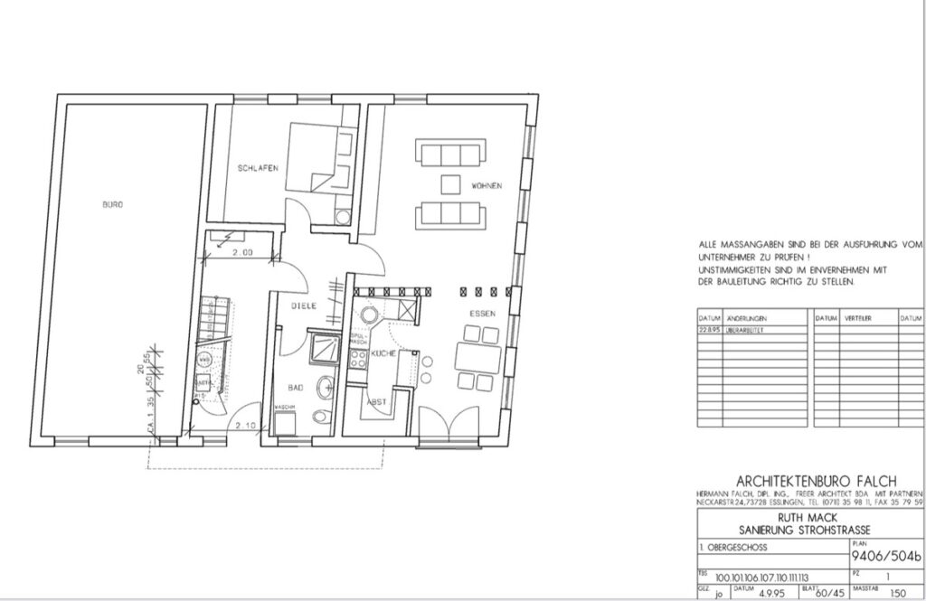 Grundriss 1.Obergeschoss