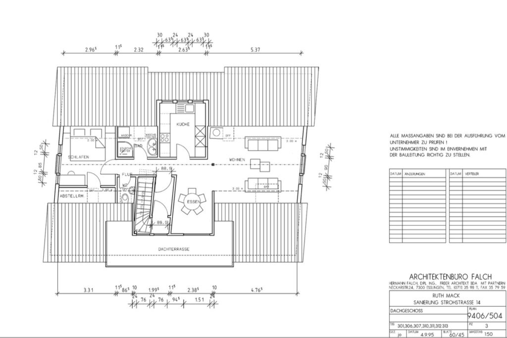 Grundriss Dachgeschoss