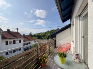 Sonniger Aussichtsbalkon