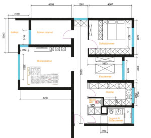 Grundriss für Exposé