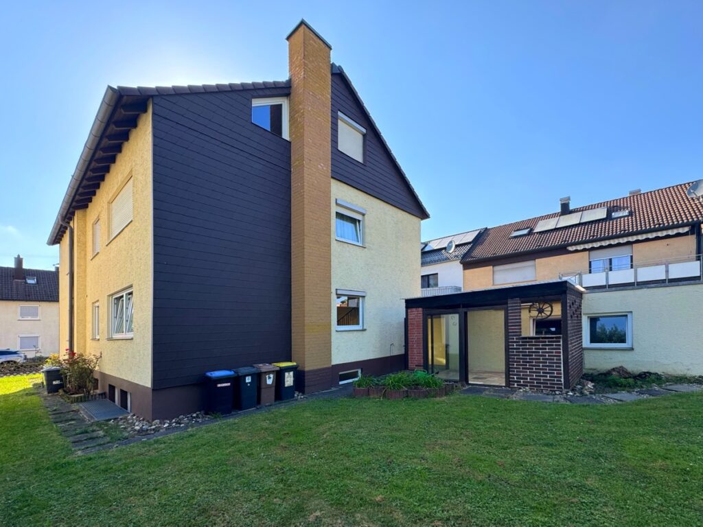 Hausansicht vom Garten aus