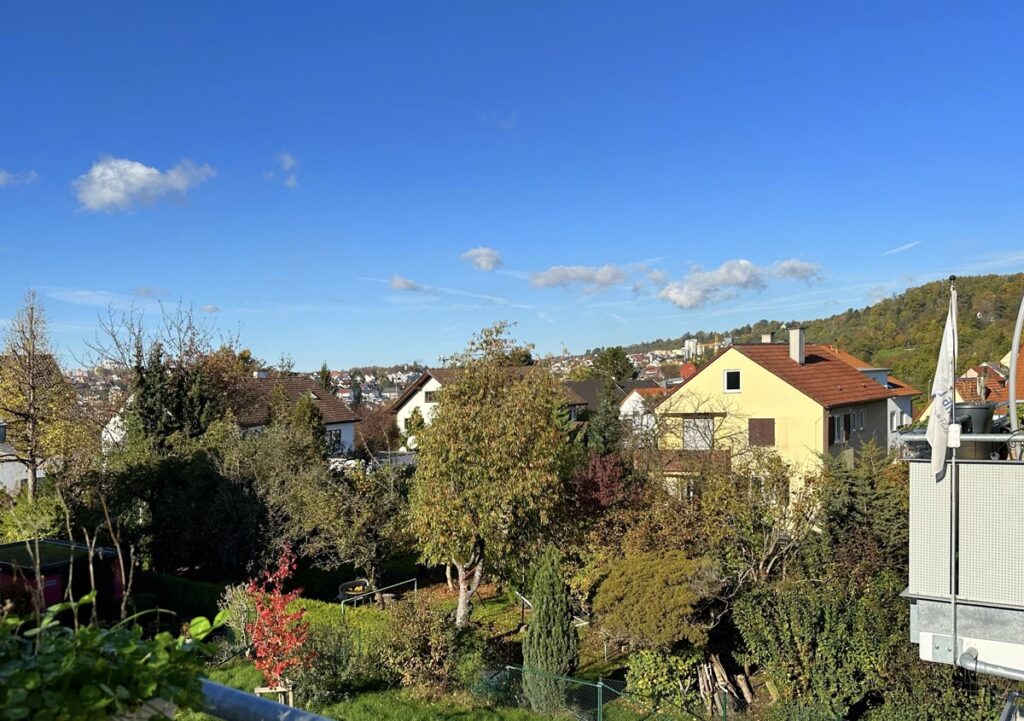 Ausblick vom Balkon