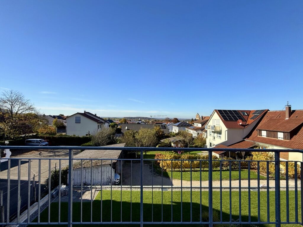 Ausblick vom Balkon