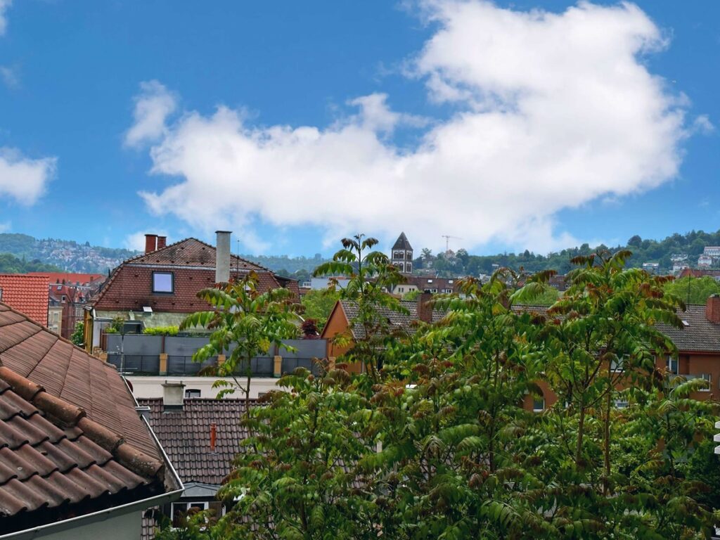 Ausblick vom Balkon