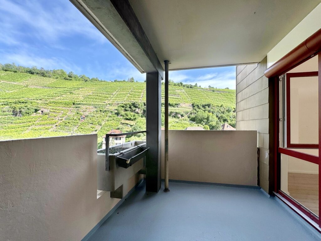 Balkon mit Traumausicht