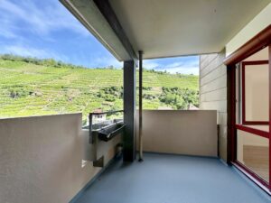Balkon mit Traumausicht