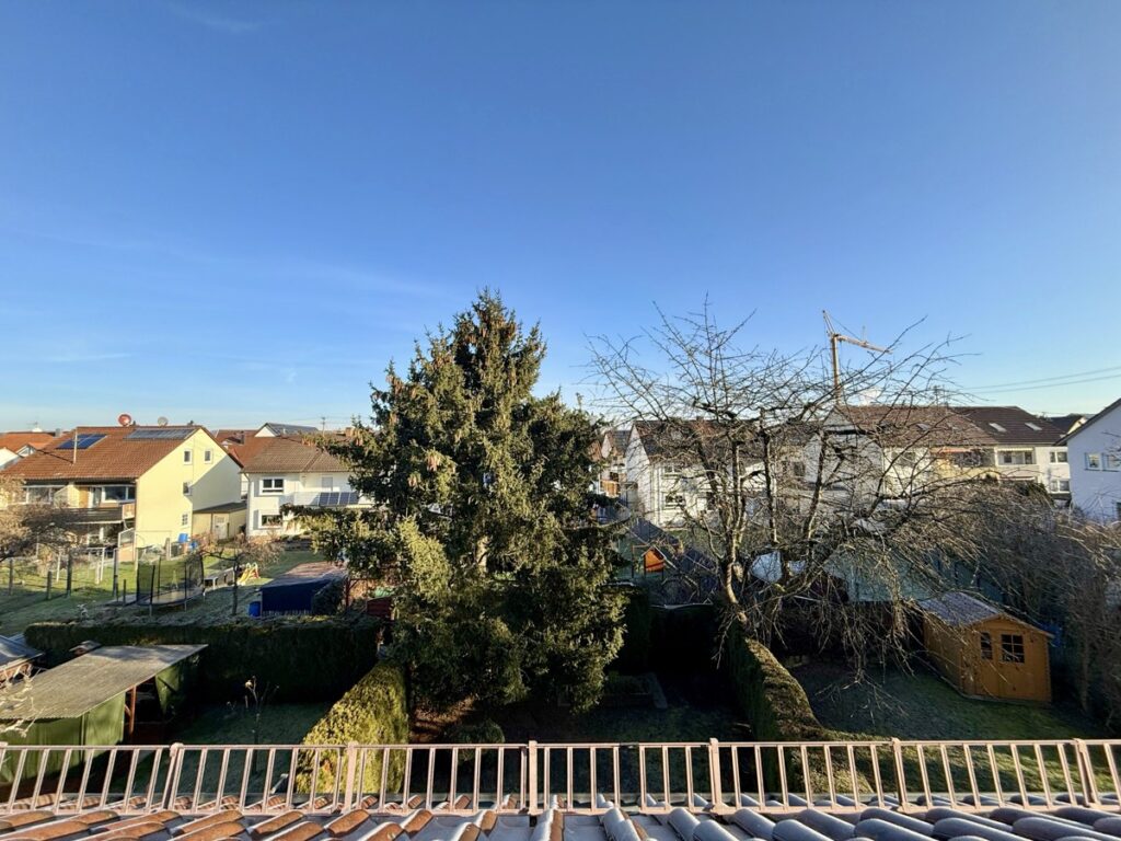 Aussicht vom Dachgeschoss