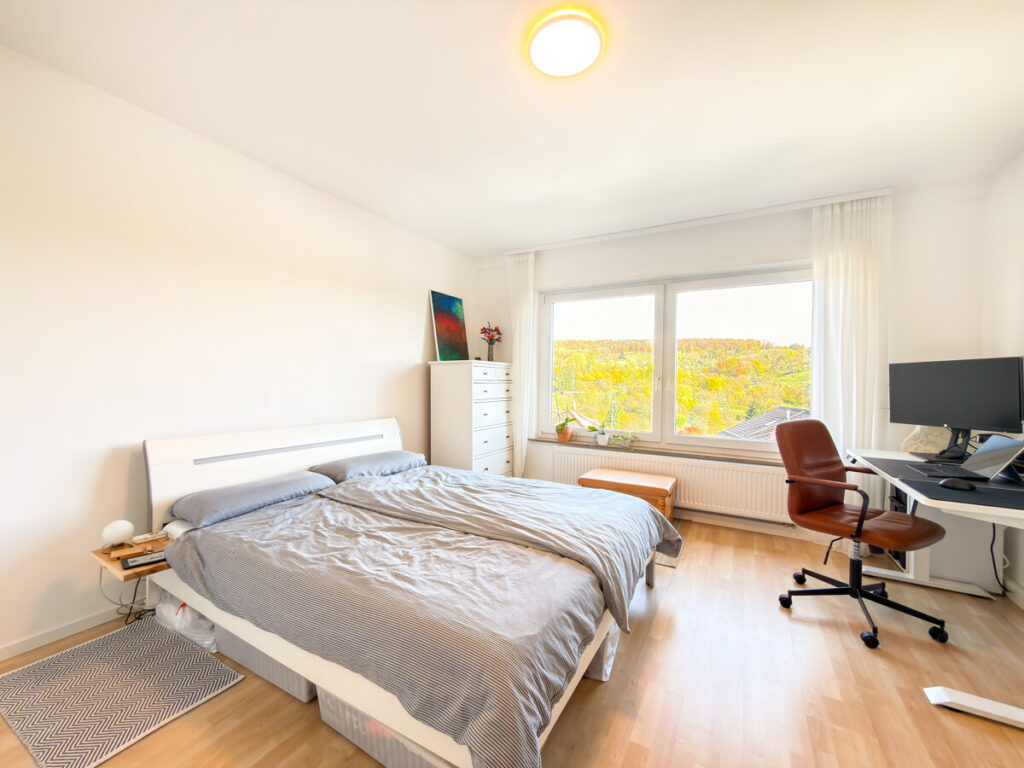 Schlafzimmer mit wunderschöner Aussicht