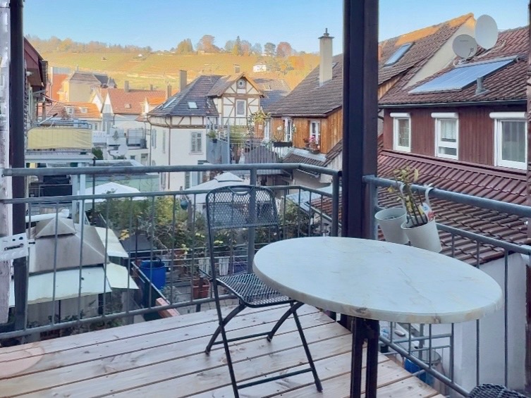 Balkon mit herrlicher Aussicht