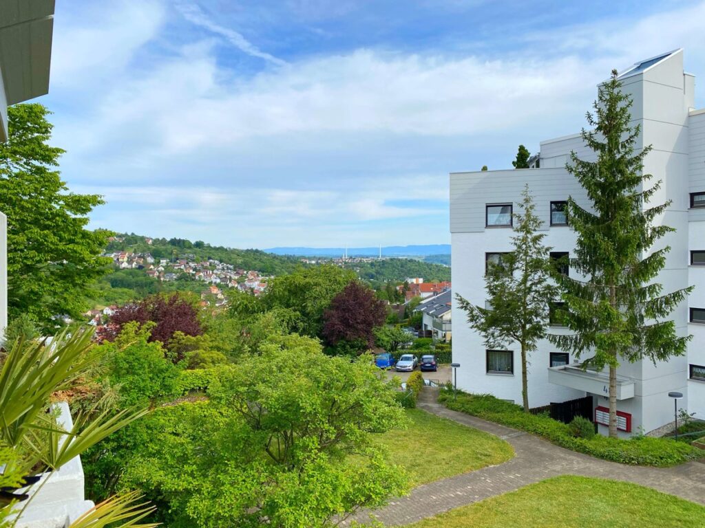 Aussicht vom Balkon