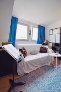 Arbeitsbereich im Schlafzimmer