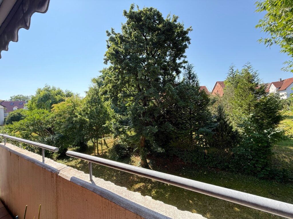 Ausblick vom Balkon