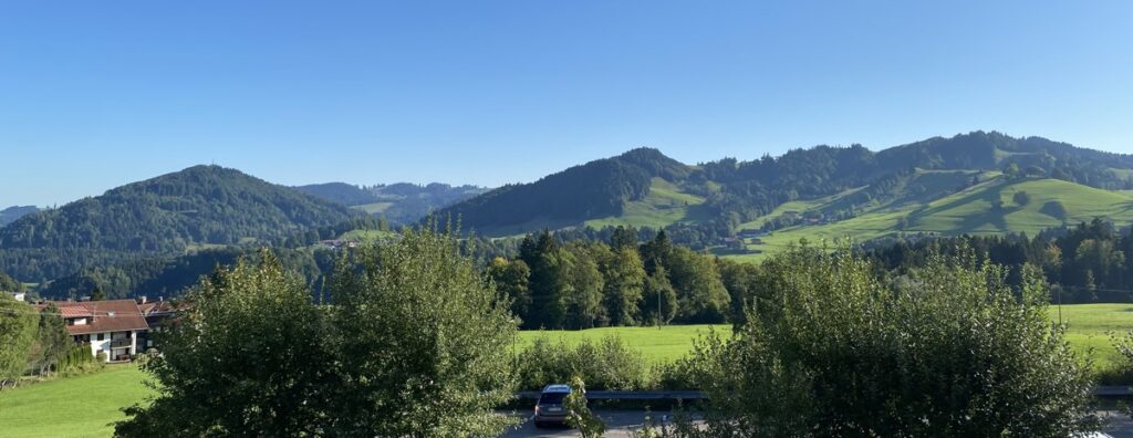 Ausblick Balkon