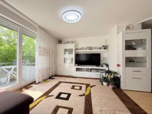 Wohnzimmer mit Zugang Balkon