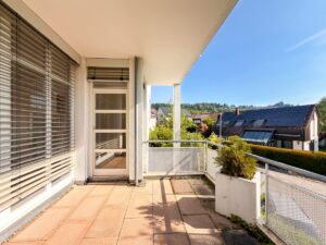 Überdachter Balkon am Wohnbereich