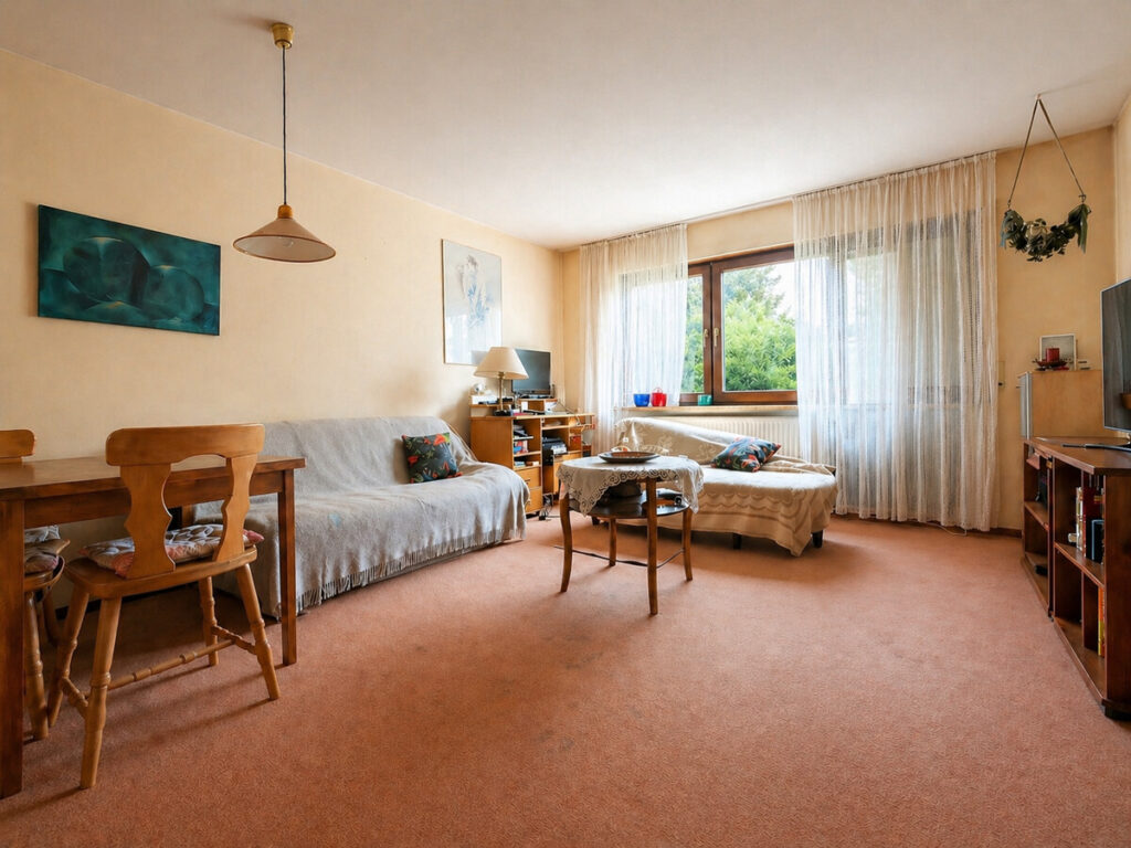 Wohnzimmer mit Terrassenzugang