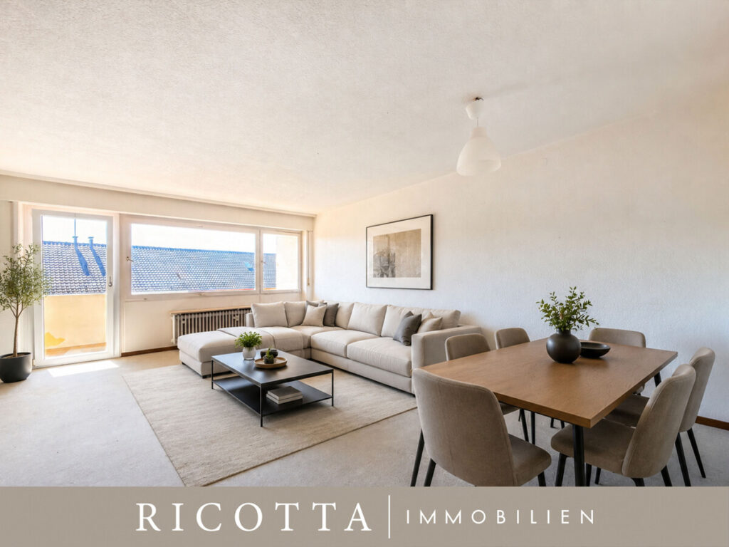Wohnzimmer eingerichtet