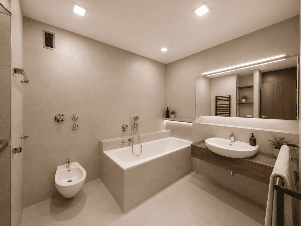 Badezimmer visualisiert