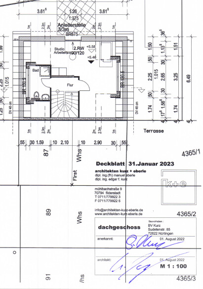 Grundriss Dachgeschoss