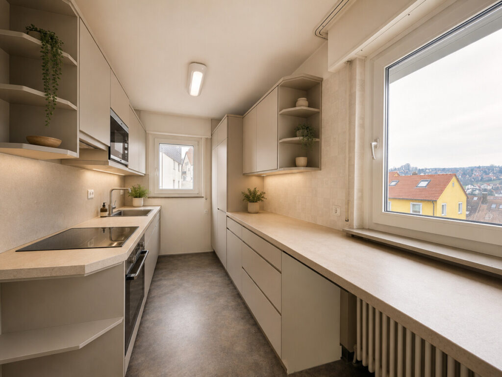 Küchenbereich mit KI modernisiert