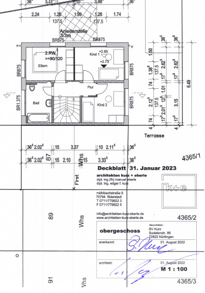 Grundriss Obergeschoss