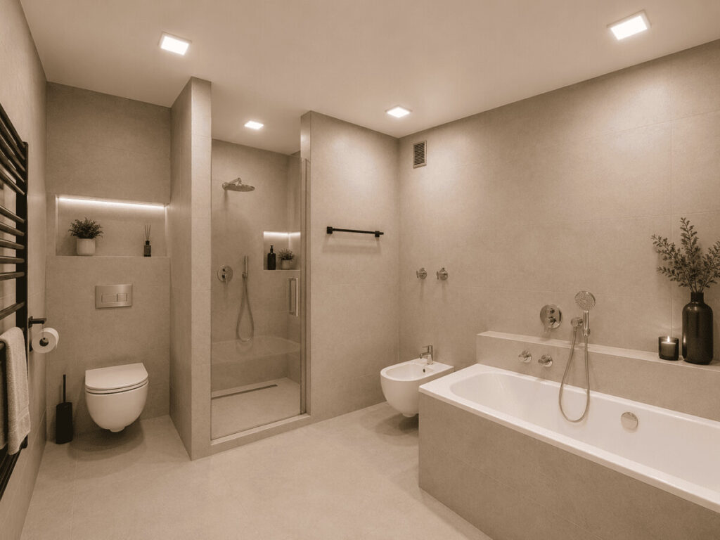 Badezimmer visualisiert