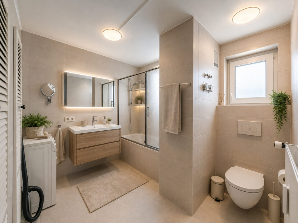 Badezimmer visualisiert