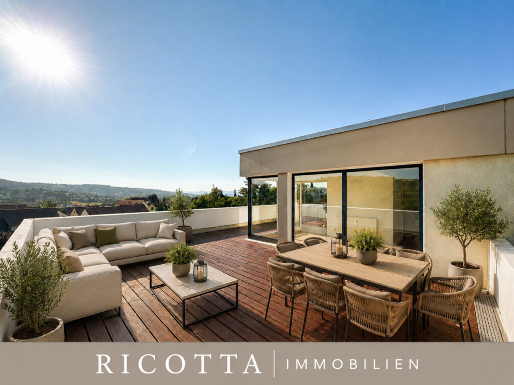 Penthouse Wohnung - virtuelles Einrichtungsbeispiel