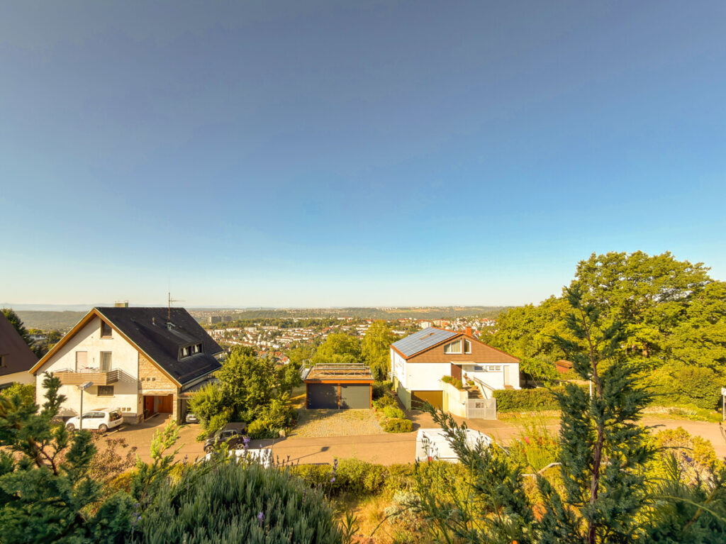 Aussicht vom Balkon