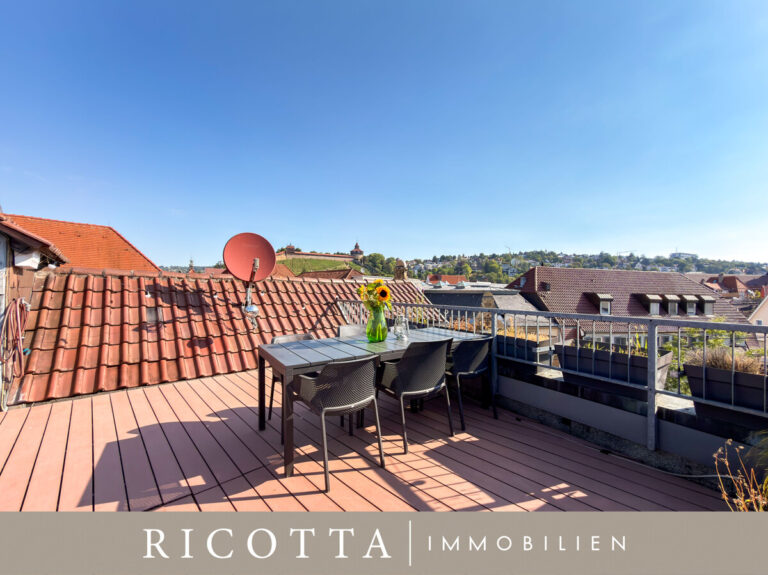 Sonnige Dachterrasse