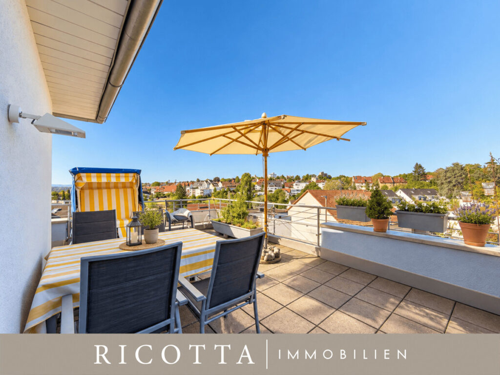 Dachterrasse mit KI visualisiert