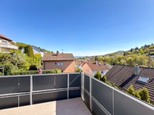 Panoramaaussicht vom Balkon im OG