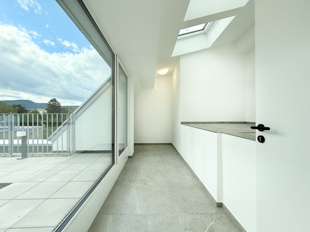 Zugang zur exklusiven Dachterrasse