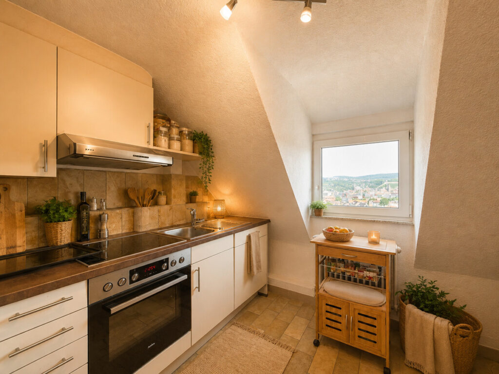 Küche DG Wohnung - KI bearbeitet