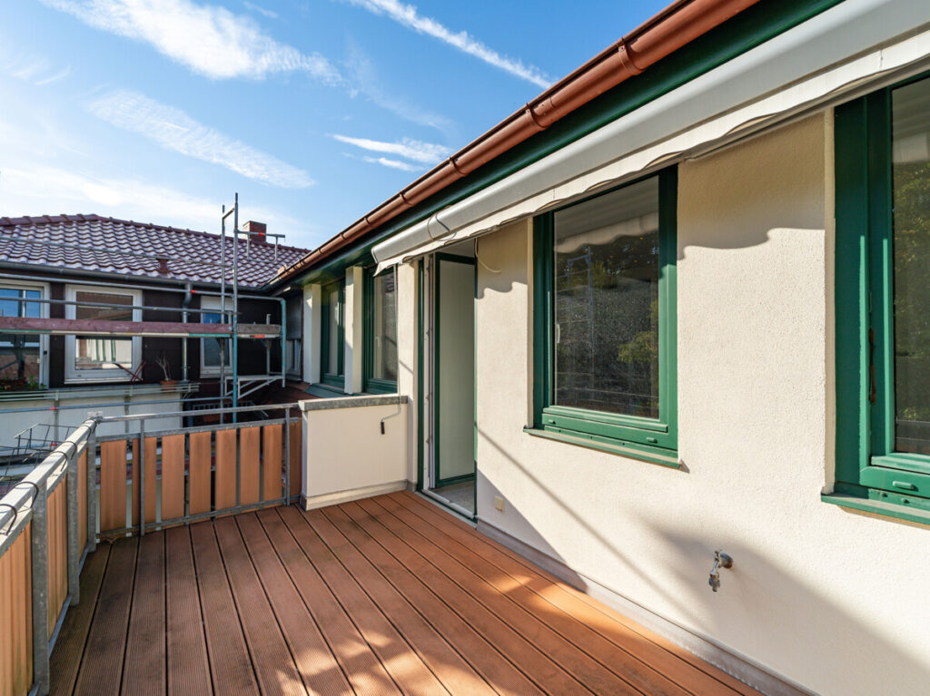 Balkon am Küchen- und Essbereich