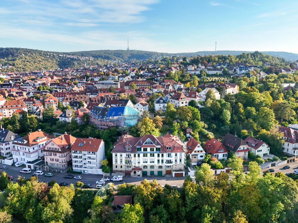 Hausansicht Vogelperspektive